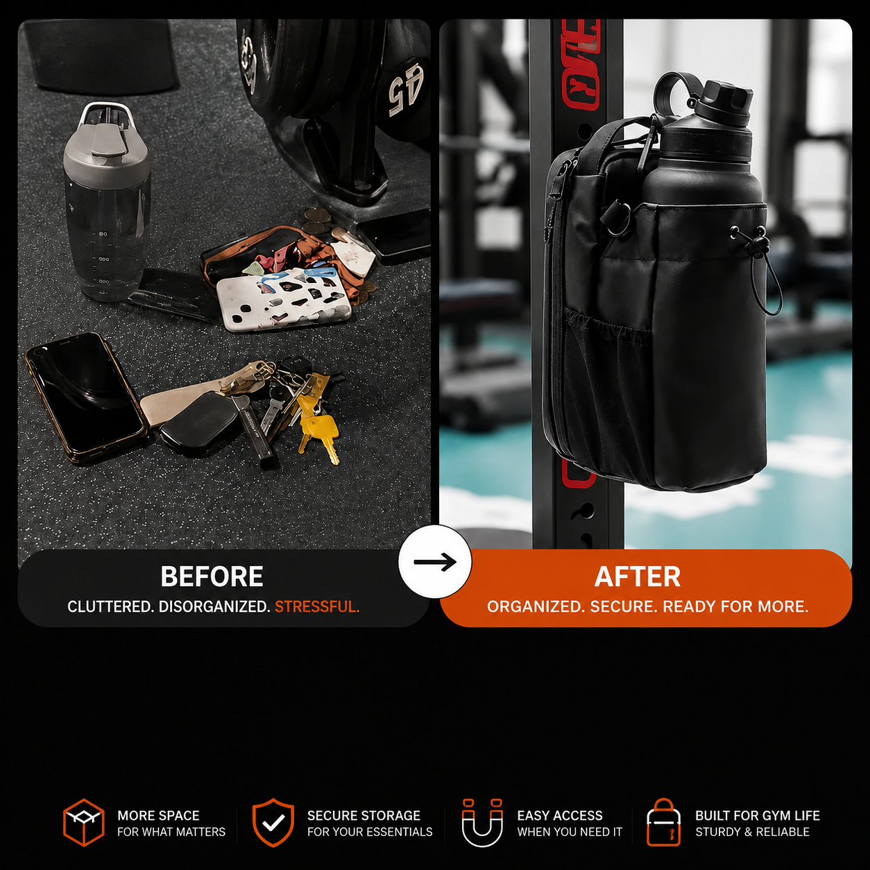Veloxer™MagPack Magnetic Gym Bag